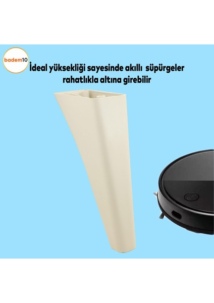 Linden Lüks Mobilya Kanepe Sehpa Tv Ünitesi Koltuk Ayağı 20 Cm Krem Baza Ayakları fiyatları