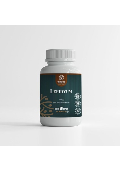 Welıve Lepidyum Maca / 60 Cap