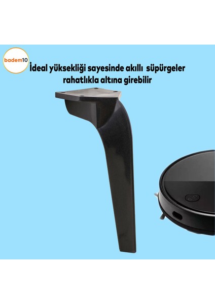 Repla Lüks Mobilya Kanepe Sehpa Tv Ünitesi Koltuk Ayağı 19 Cm Siyah Baza Ayakları fiyatları