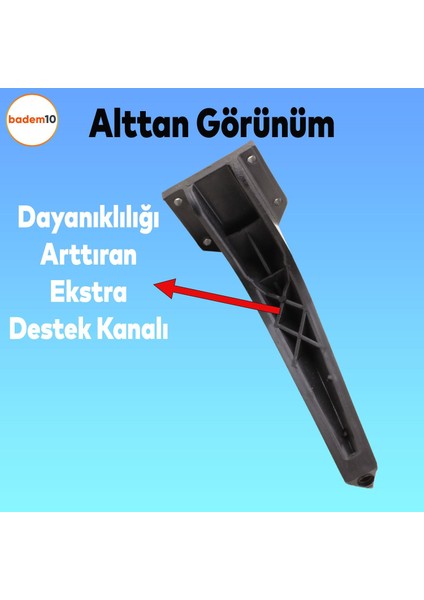 Repla Lüks Mobilya Kanepe Sehpa Tv Ünitesi Koltuk Ayağı 19 Cm Siyah Baza Ayakları modelleri