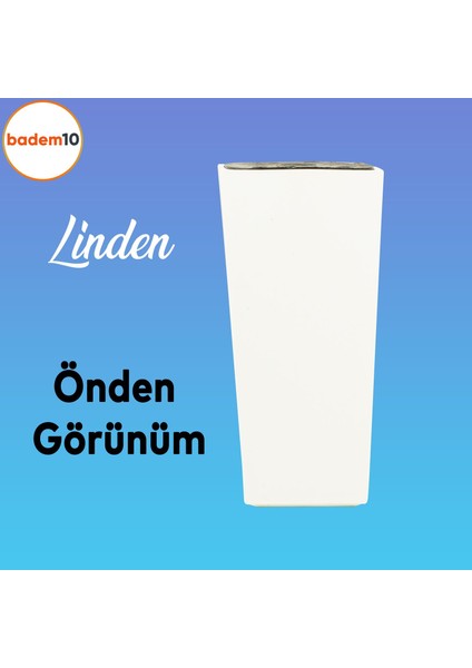 Linden Lüks Mobilya Kanepe Sehpa Tv Ünitesi Koltuk Ayağı 12 Cm Beyaz Köşeli Baza Ayakları indirimleri