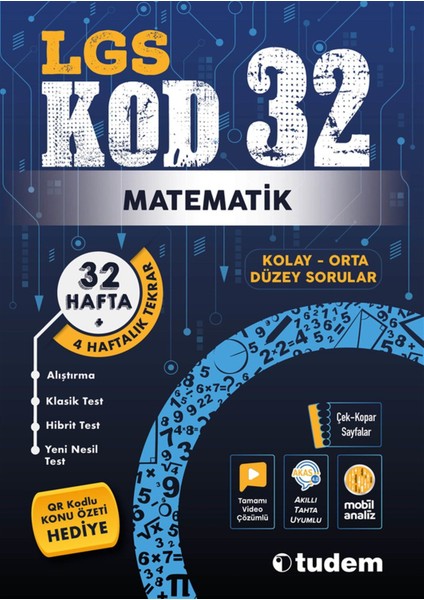 8. Sınıf LGS Matematik Kod 32 - Tudem Yayınları Kod 32 Hafta