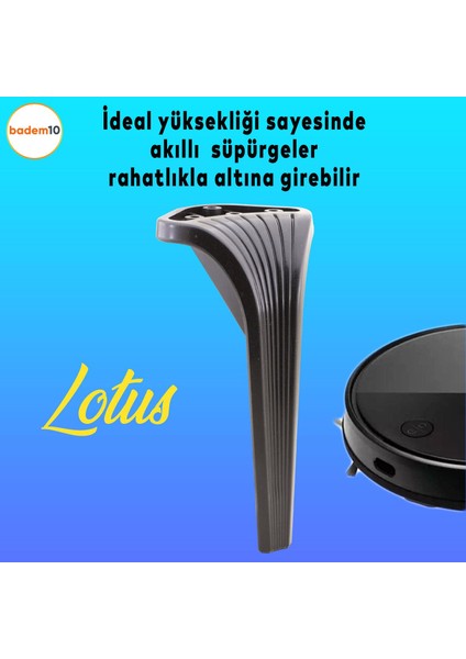 Lotus Lüks Mobilya Kanepe Sehpa Tv Ünitesi Koltuk Ayağı 23 Cm Siyah Baza Ayakları fiyatları