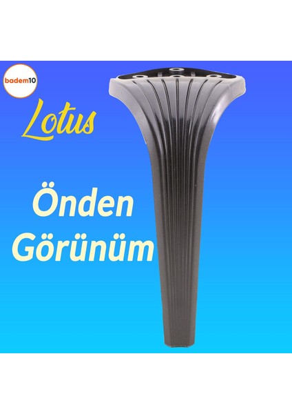 Lotus Lüks Mobilya Kanepe Sehpa Tv Ünitesi Koltuk Ayağı 23 Cm Siyah Baza Ayakları indirimleri