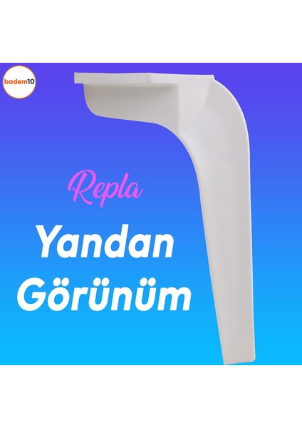 Repla Lüks Mobilya Kanepe Sehpa Tv Ünitesi Koltuk Ayağı 23 Cm Beyaz Baza Ayakları indirimleri