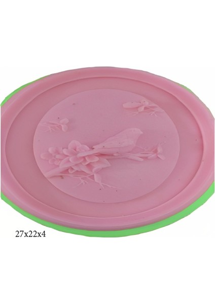 Çerçeve Modeli Silikon Şeker Hamuru Dekor, Sabun, Saksı ve Mum Kalıbı