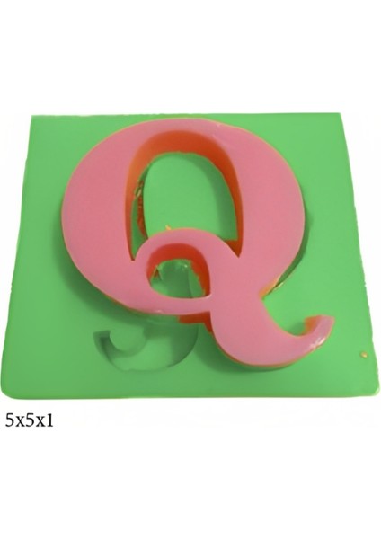 Harf ve Rakam Figürleri Silikon Şeker Hamuru Dekor, Sabun, Saksı ve Mum Kalıbı