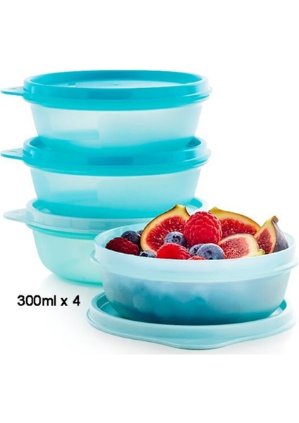 Şeker Buzdolabı Saklama Kabı 4×300ml