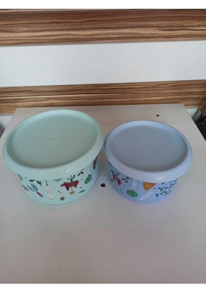 Tek Dokunuş Saklama Kabı --940ml-1,4l-- Yılbaşı Özel 2 Li Set