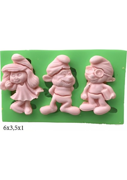 Bebek Modeli Silikon Şeker Hamuru Dekor, Sabun, Saksı ve Mum Kalıbı
