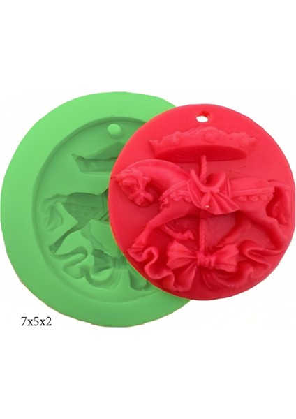 Çerçeve Modeli Silikon Şeker Hamuru Dekor, Sabun, Saksı ve Mum Kalıbı