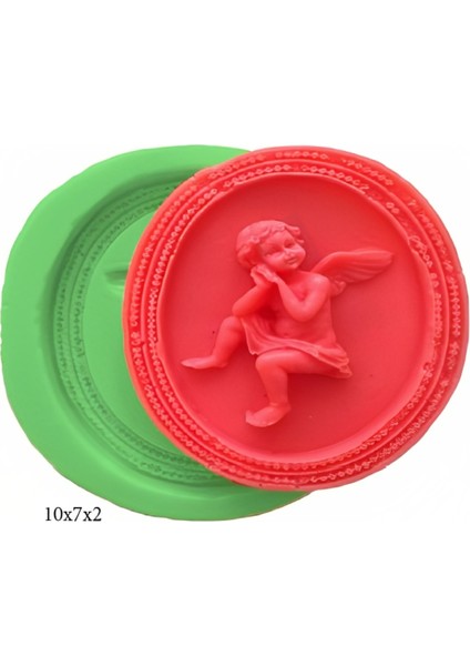 Çerçeve Modeli Silikon Şeker Hamuru Dekor, Sabun, Saksı ve Mum Kalıbı