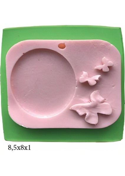 Çerçeve Modeli Silikon Şeker Hamuru Dekor, Sabun, Saksı ve Mum Kalıbı