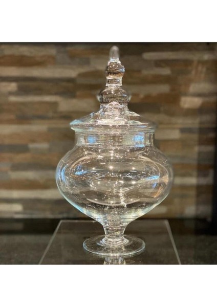 Roy Kıng Rk Ayaklı Cam Fanus Scatola Cleopatra 32cm