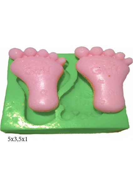 Bebek Modeli Silikon Şeker Hamuru Dekor, Sabun, Saksı ve Mum Kalıbı
