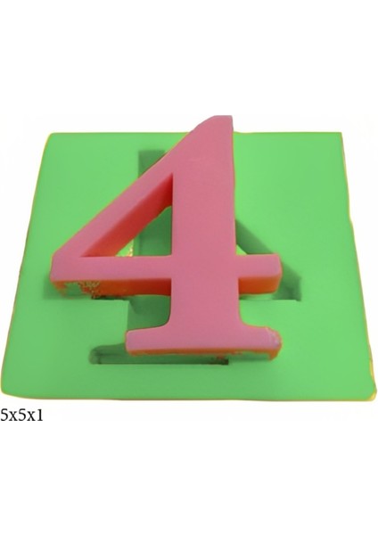 Harf ve Rakam Figürleri Silikon Şeker Hamuru Dekor, Sabun, Saksı ve Mum Kalıbı