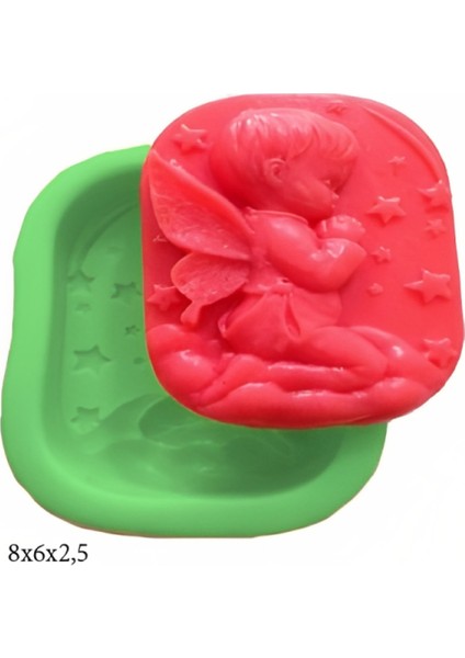 Melek Figürleri Silikon Şeker Hamuru Dekor, Sabun, Saksı ve Mum Kalıbı