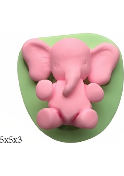 Hayvan Figürleri Silikon Şeker Hamuru Dekor, Sabun, Saksı ve Mum Kalıbı