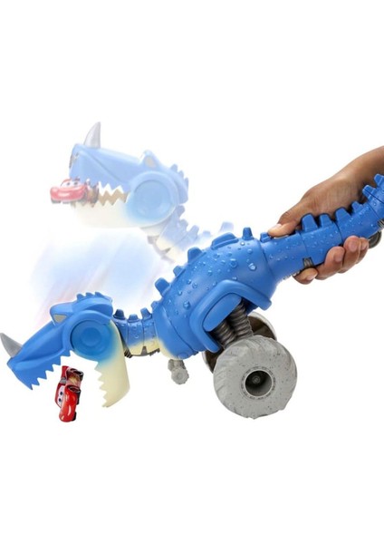HHW71 Cars Disney+ Araba Yiyen Tekerlekli Dinozor modelleri