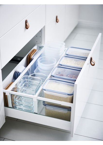 Kapaklı Plastik Saklama Kabı, Plastik, 2,0 Lt, Ikea 365+ fiyatları