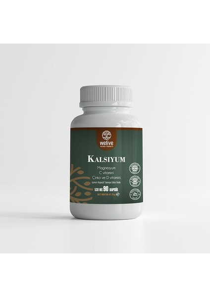 Kalsiyum ( Ca+Mg+Zn+D3) 90 Cap