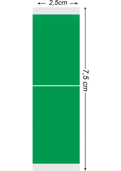 Easy Green™ Protez Saç Bandı Düz (''1 x 3'' - 2.5cm x 7.5cm) 36 Adet