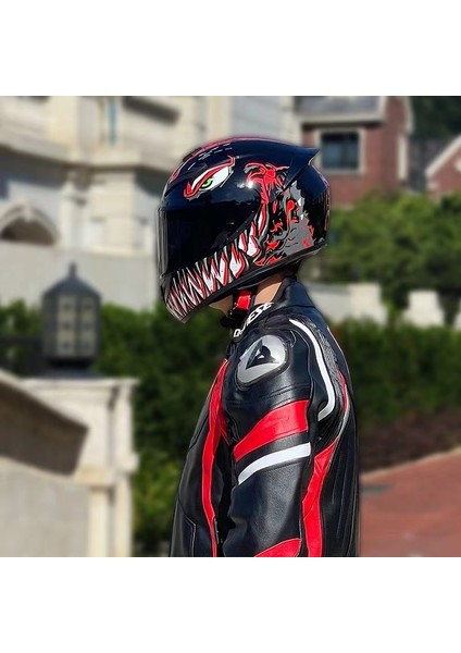Venom Motosiklet Kaskı Yarış Tam Yüz Kaskı (Yurt Dışından)