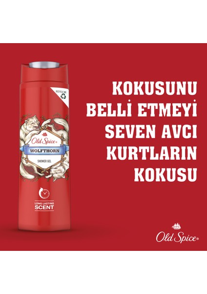 Old Spice Wolfthorn Erkekler İçin Duş Jeli ve Şampuan 400 ml