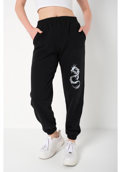 Dragon Siyah Jogger Eşofman