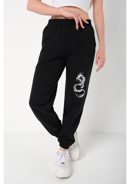 Dragon Siyah Jogger Eşofman