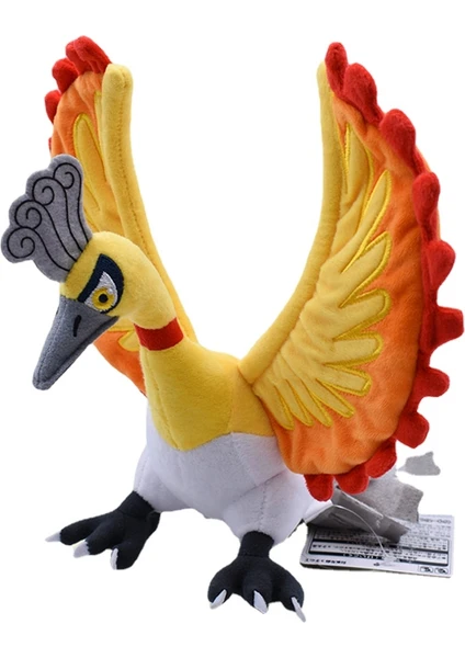 Pokémon 25CM Farklı Renk Phoenix Peluş Oyuncak God Beast Fire Phoenix Wings Stretch Peluş Bebek (Yurt Dışından)