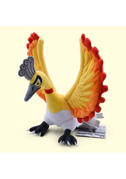 Pokémon 25CM Farklı Renk Phoenix Peluş Oyuncak God Beast Fire Phoenix Wings Stretch Peluş Bebek (Yurt Dışından)