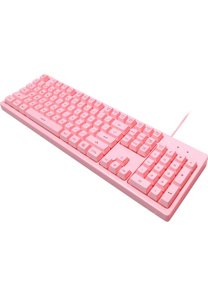 Masaüstü Pc Için LED Arkadan Aydınlatmalı Mekanik Oyun Klavyesi - Kırmızı (Yurt Dışından)