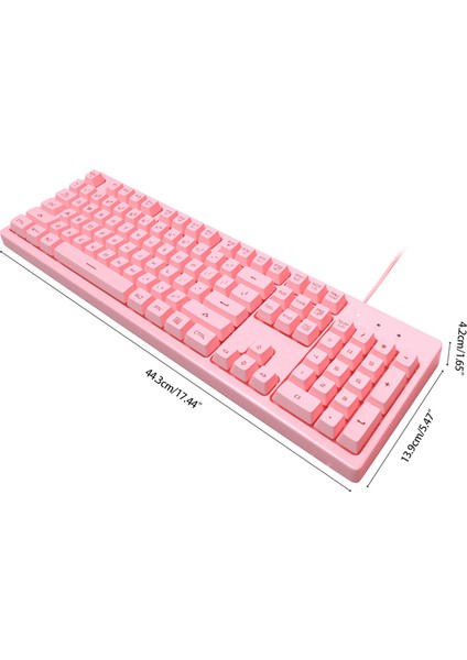 Masaüstü Pc Için LED Arkadan Aydınlatmalı Mekanik Oyun Klavyesi - Kırmızı (Yurt Dışından) indirimleri