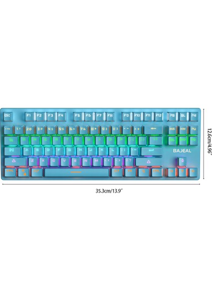 87 Tuş Arka Aydınlatmalı Ergonomik USB Kablolu Oyun Bilgisayar Klavye(Yurt Dışından) indirimleri