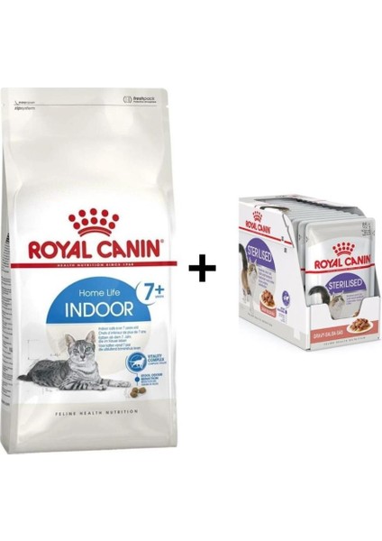 Indoor 7+ Yaşlı Kuru Kedi Maması 3,5 kg + 12 Adet Yaş Mama fiyatları