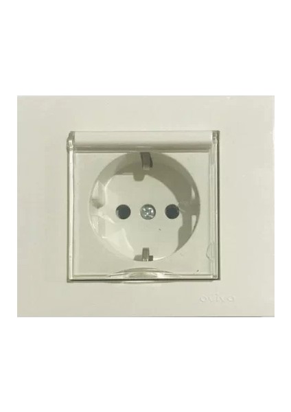 Beyaz Grano Kapaklı Priz 5 Adet ( Çerçeve Dahil )