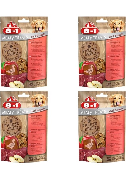 Freeze Dried Ördekli Elmalı Doğal Ödül 50 gr x 4 Adet
