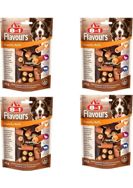 Flavours Crunchy Rolls Köpek Ödülü 85 gr x 4 Adet