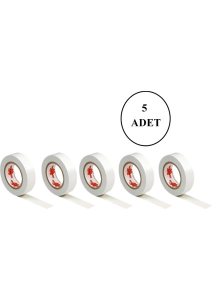 Würth 5 Adet Elektrik Izolasyon Bandı Beyaz