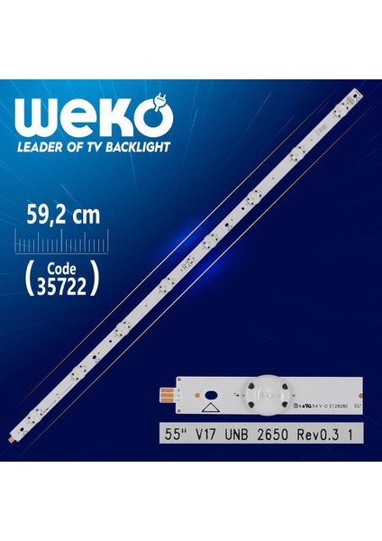 55 V17 Unb 2650 Rev0.3 1 - R2 Type - 59.2 cm 8 Ledli - (WK-1193)