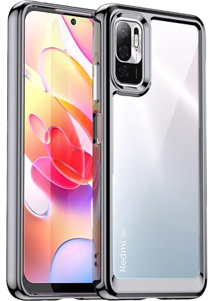 Xiaomi Redmi Note 10T Shield Serisi Darbeye Dayanıklı Yarı Esnek Plastik Tpu Kılıf -AL8100