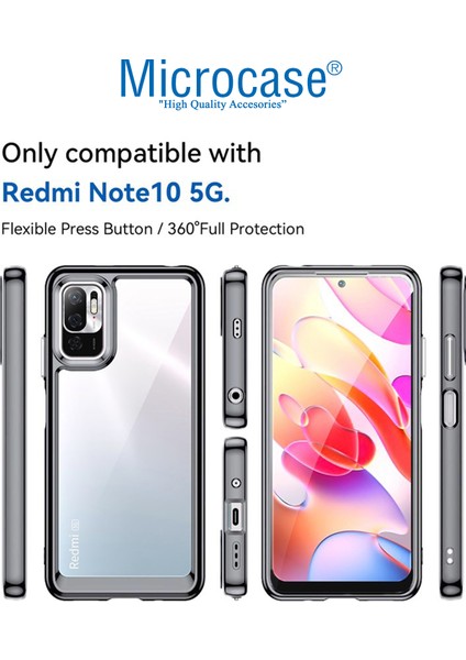 Xiaomi Redmi Note 10T Shield Serisi Darbeye Dayanıklı Yarı Esnek Plastik Tpu Kılıf -AL8100 fiyatları