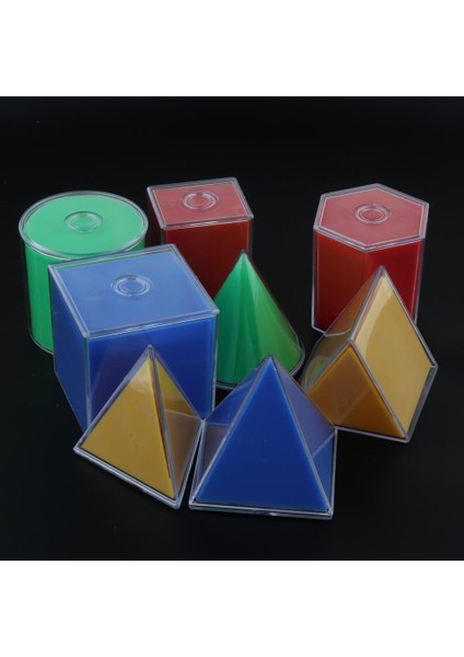 8pcs Çok Renkli Çıkarılabilir Geometrik Katı Çocuklar (Yurt Dışından) fiyatları