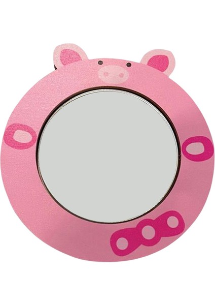 2pcs Meşgul Tahta Malzemesi Sevimli Dıy Accs Ahşap Unisex Duyusal Tahta Oyuncak Parçaları Ayna Pembe Saat Sarı (Yurt Dışından)