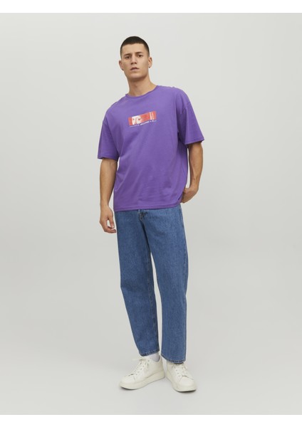 Jormasterpıece Tee Ss Crew Neck Tg Mor Erkek T-Shirt 12232259-Deep fiyatları