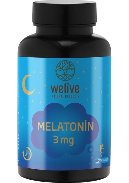 Melatonin 3mg Takviye Edici Gıda  / 120 Cap