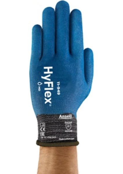 Dupont Ansell Hyflex 11-949 Tam Kaplı Kesilme,yağ,gres Direncli İş Eldiveni fiyatları