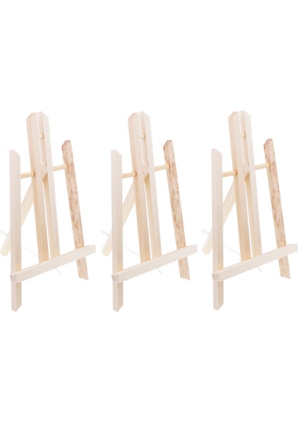 3pc Ayarlanabilir Ahşap Masa Sanatçısı Tripod Şövale Resim Fotoğraf Rafı Için (Yurt Dışından)