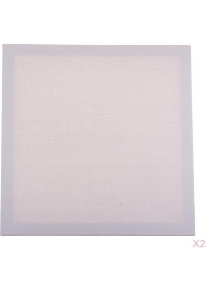 2x Sanatçı  16 "x 16" Boş Beyaz Ahşap Çerçeve Tuval Panel Panoları  (Yurt Dışından)